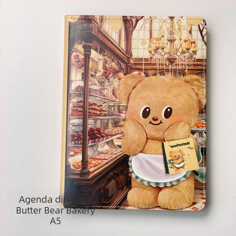 Caiet Island Peach cu copertă din piele sintetică, legare fără sârmă, hârtie 100 g/m²