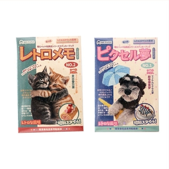 Carte de autocolante pentru colaj cu motive în stil antic, hârtie lucioasă, imprimare UV, unisex, Yu xian