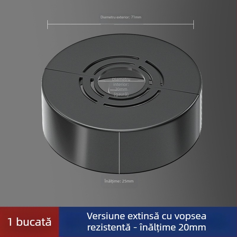 Capac decorativ pentru robinet unghiular de duș — Material ABS, Stil Lux ușor, Personalizabil, Compatibil cu etichetă privată