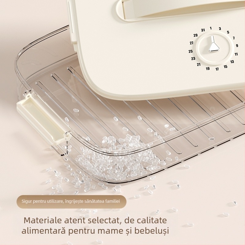 Cutie de depozitare pentru găluște și wonton, din plastic alimentar, sigilată, portabilă