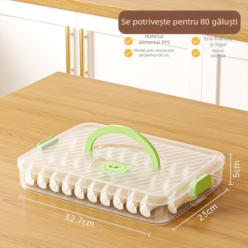 Cutie de depozitare pentru găluște, sigilare etanșă, din plastic alimentar, portabilă