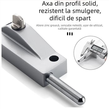 Încuietoare de podea tip A pentru ușă din sticlă încadrată, aliaj de aluminiu, electroplacat, Beronsel