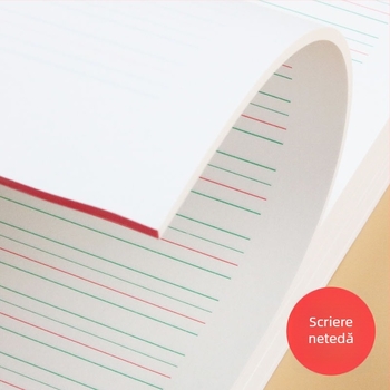 Foaie de lucru de limba engleză pentru elevii 3–6, cu grilă de patru rânduri, legare cu lipici, 30 de pagini, hârtie 80–100 g, stil drăguț japonez/coreean.