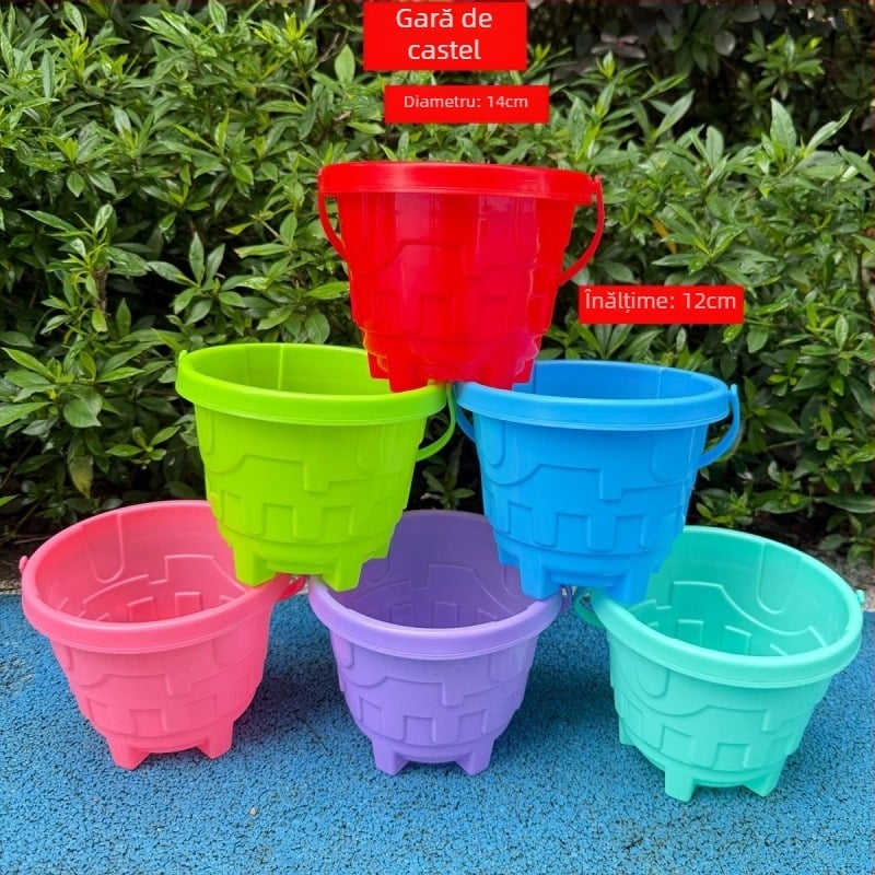 Set de jucării pentru plajă pentru copii: unelte pentru săpat în nisip și jocuri cu apă, din plastic, ambalaj plasă, pentru vârsta 7–14 ani, certificat 3C