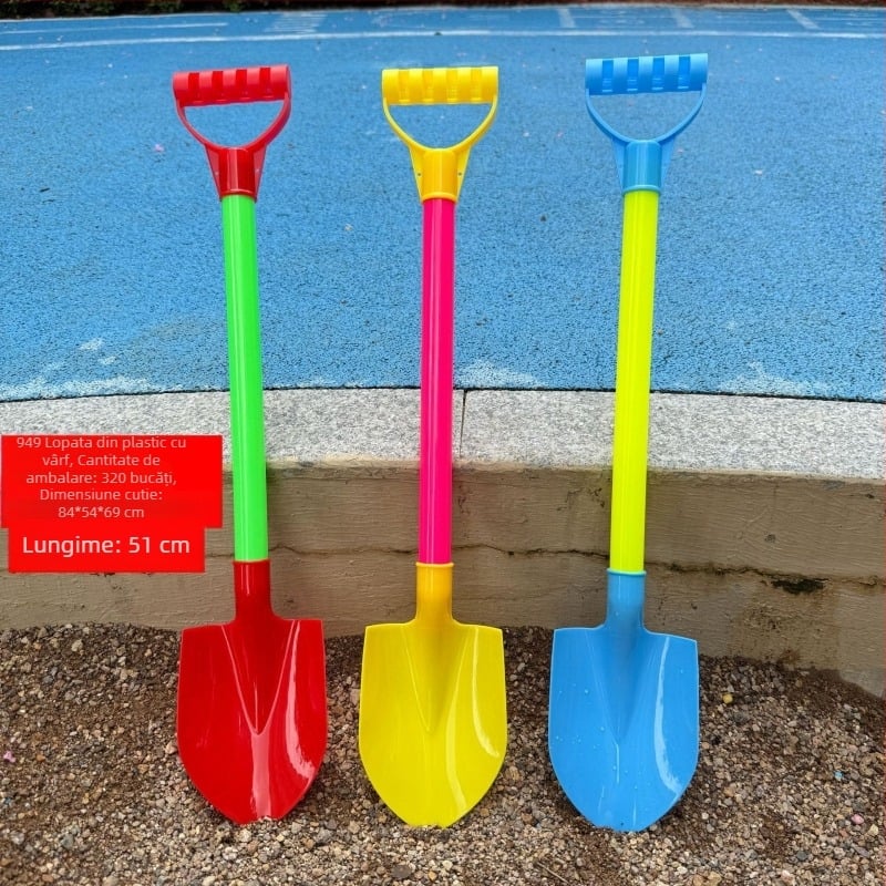 Set de jucării pentru plajă pentru copii: unelte pentru săpat în nisip și jocuri cu apă, din plastic, ambalaj plasă, pentru vârsta 7–14 ani, certificat 3C