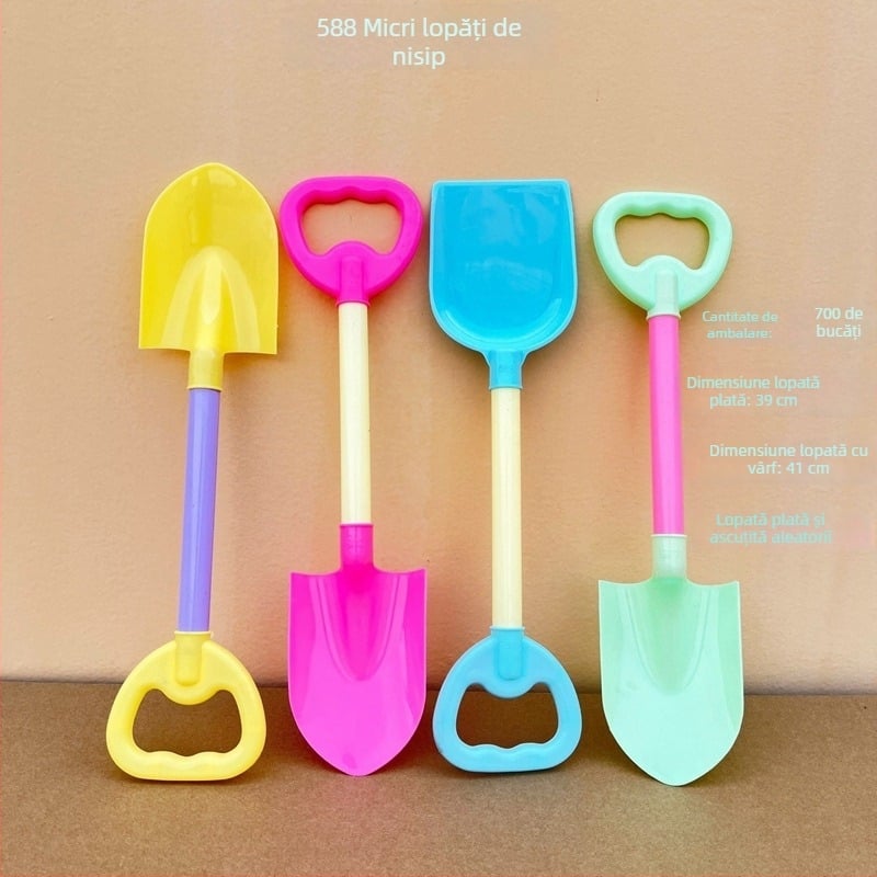 Set de jucării pentru plajă pentru copii: unelte pentru săpat în nisip și jocuri cu apă, din plastic, ambalaj plasă, pentru vârsta 7–14 ani, certificat 3C