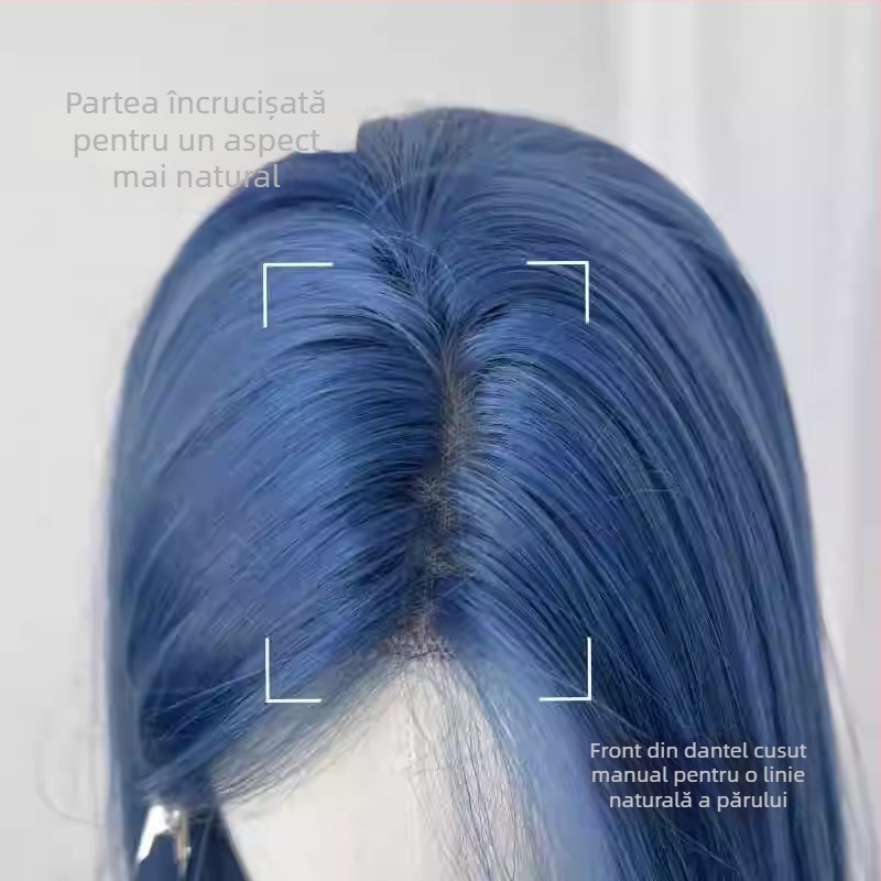 Perucă pentru păr scurt drept cu breton, fir rezistent la temperaturi înalte, mecanism de prelucrare, pentru femei