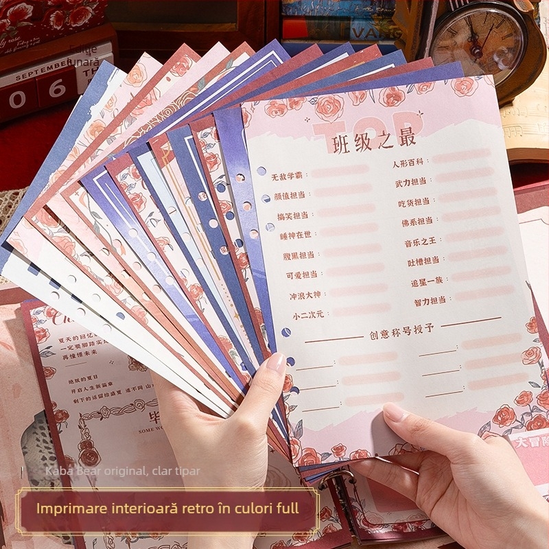 Kappa bear album de colegi cu foi detașabile, amintire de absolvire a clasei a VI-a, carnet de adrese DIY și album foto, copertă PVC