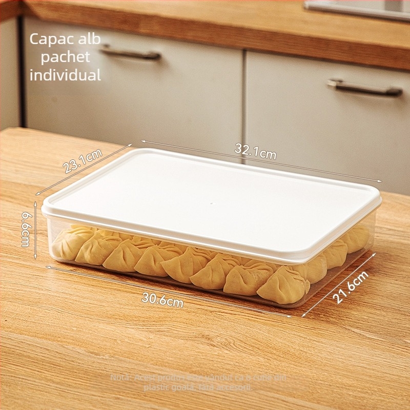 Cutie din plastic pentru depozitare în congelator, pentru carne și creveți, stil japonez, cu capac, personalizabil