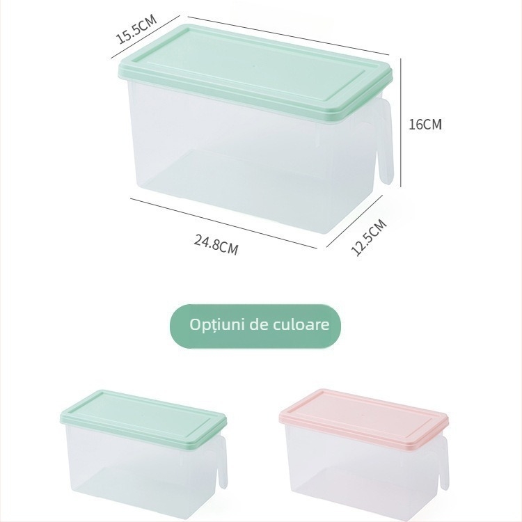 Libo Cutie de depozitare în frigider pentru legume și fructe – plastic, portabil, menținerea prospețimii