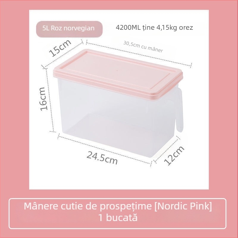 Libo Cutie de depozitare în frigider pentru legume și fructe – plastic, portabil, menținerea prospețimii