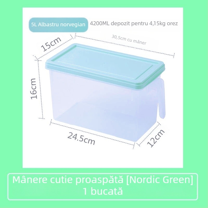 Libo Cutie de depozitare în frigider pentru legume și fructe – plastic, portabil, menținerea prospețimii