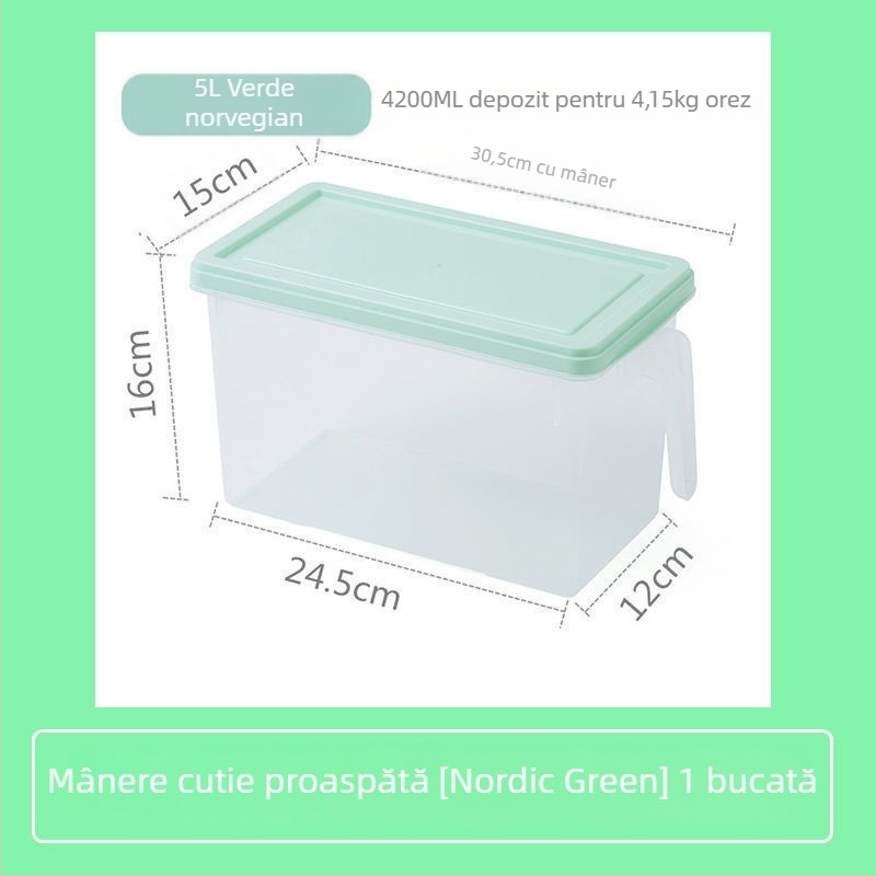 Libo Cutie de depozitare în frigider pentru legume și fructe – plastic, portabil, menținerea prospețimii