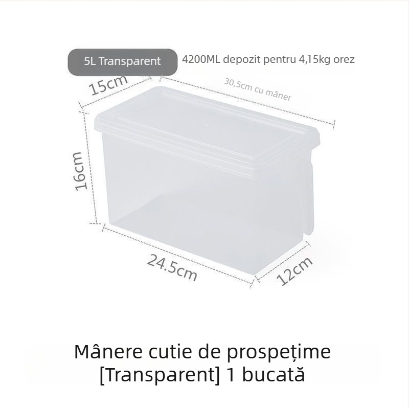 Libo Cutie de depozitare în frigider pentru legume și fructe – plastic, portabil, menținerea prospețimii