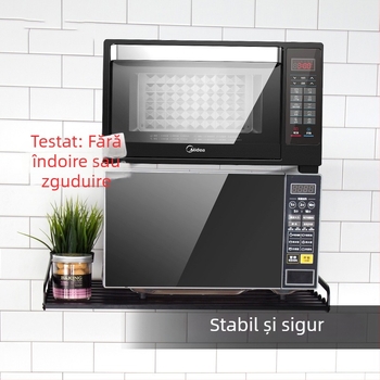 Raft de bucătărie montat pe perete, aluminiu de aviație, un singur etaj, scalabil, stil modern minimalist, capacitate de încărcare 100