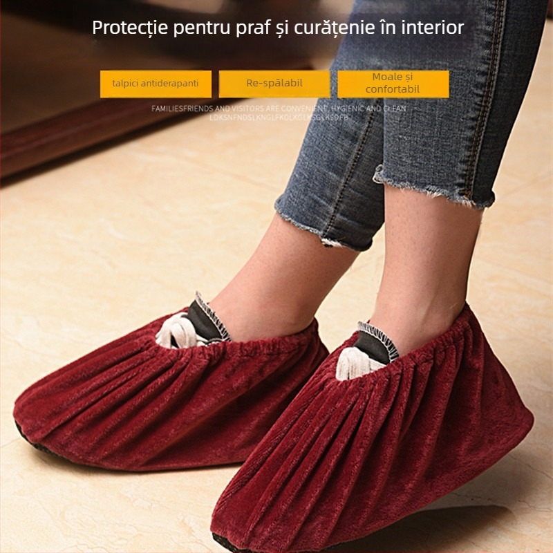 Husă pentru pantofi cu proprietăți antiderapante, rezistență la uzură și anti-murdărire; logo personalizat; pachet de 300 buc.