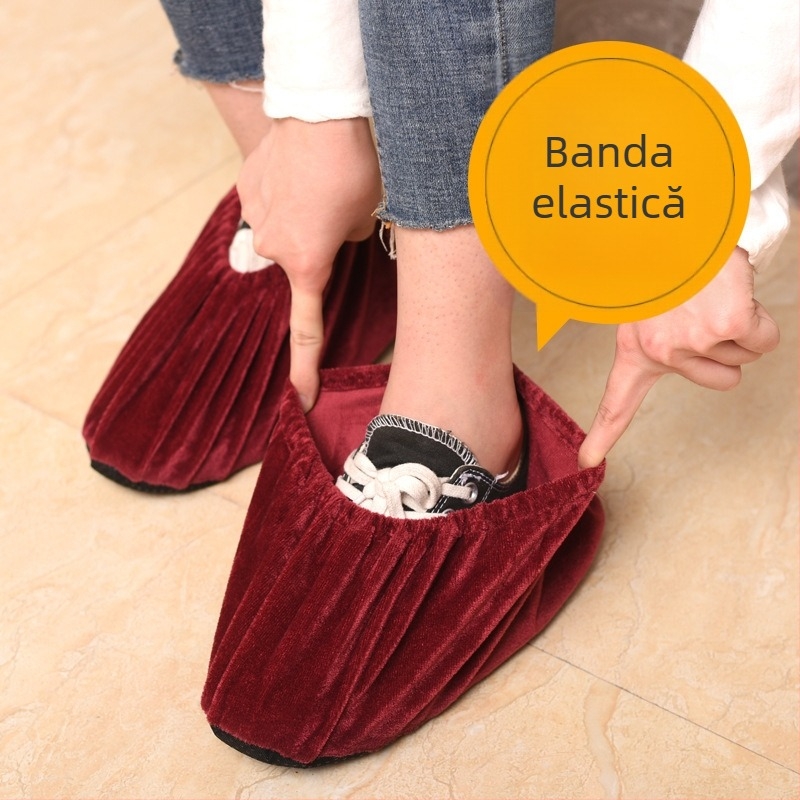 Husă pentru pantofi cu proprietăți antiderapante, rezistență la uzură și anti-murdărire; logo personalizat; pachet de 300 buc.