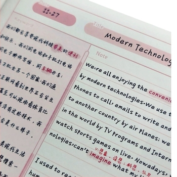 Bloc de notițe cu legare cu adeziv, copertă din hârtie, pagini din pulpă de lemn, 30 pagini, stil creativ la modă