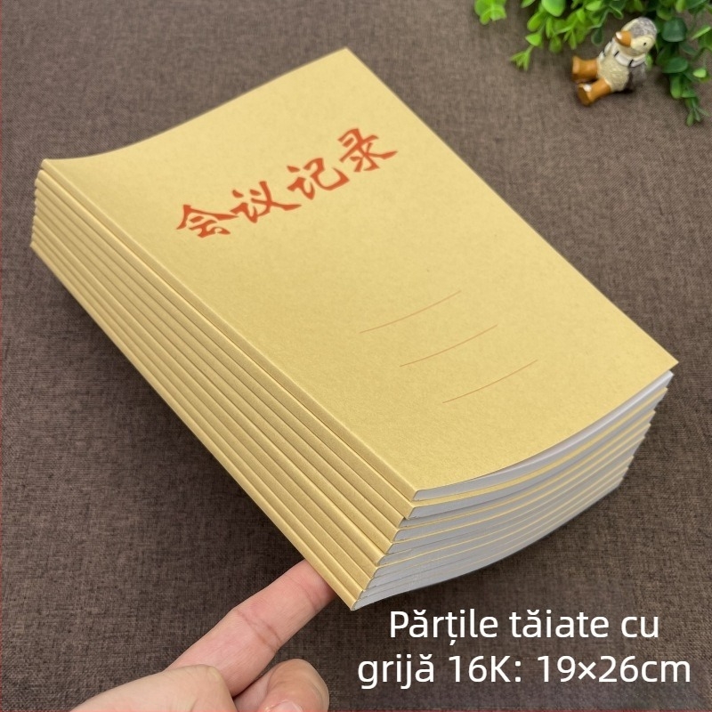 Carte de înregistrări Pventer, legare cu lipici, copertă din hârtie, pagini din hârtie de celuloză din lemn, greutate unitară 155 g