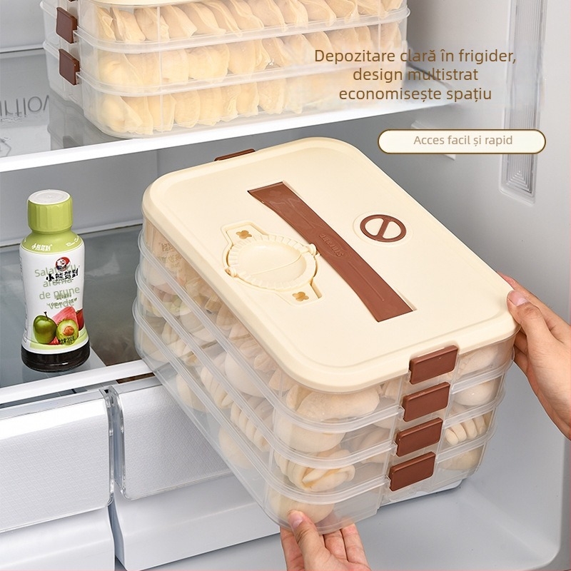 Cutie pentru găluște – plastic alimentar, etanșă, rezistentă la congelare, portabilă (plastic alimentar; etanșă; rezistentă la congelare; portabilă)