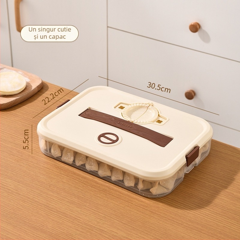 Cutie pentru găluște – plastic alimentar, etanșă, rezistentă la congelare, portabilă (plastic alimentar; etanșă; rezistentă la congelare; portabilă)