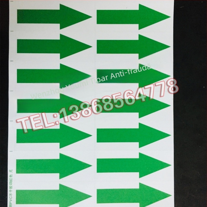 Ștít indicator cu săgeată - fundal transparent (PVC autoadeziv; personalizare disponibilă; potrivit pentru diverse industrii)