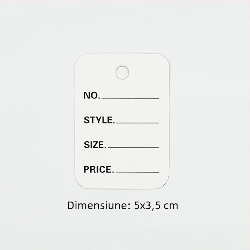 Etichete Prosperity din Kraft pentru haine, cu certificate pentru bijuterii și imprimare offset color