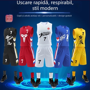 Set baschet pentru tabără de antrenament, unisex adulți, 100% poliester cu căptușeală poliester, potrivit primăvară, vară și toamnă