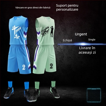 Set baschet pentru tabără de antrenament, unisex adulți, 100% poliester cu căptușeală poliester, potrivit primăvară, vară și toamnă