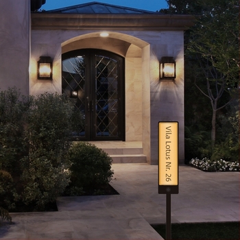 Semn de număr pentru exterior, alimentat cu energie solară, fără cabluri, cu personalizare disponibilă (Brand: 1; Nu este importat)