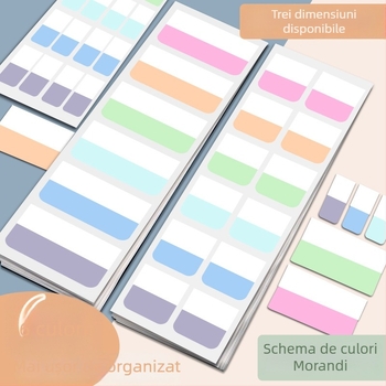 Morandi etichetă pentru notițe – bandă de etichete cu aderență puternică pentru studenți (Brand: Looking for a Bear; Număr de pagini interne: 10; Poate fi lipită: Da; Autorizare IP: Nu)