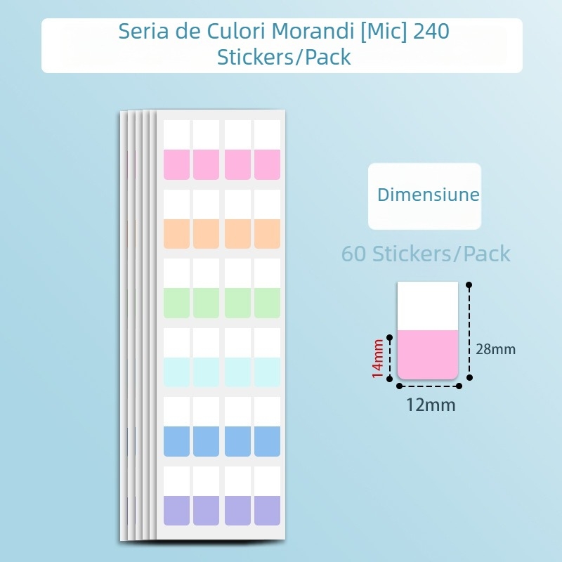 Morandi etichetă pentru notițe – bandă de etichete cu aderență puternică pentru studenți (Brand: Looking for a Bear; Număr de pagini interne: 10; Poate fi lipită: Da; Autorizare IP: Nu)