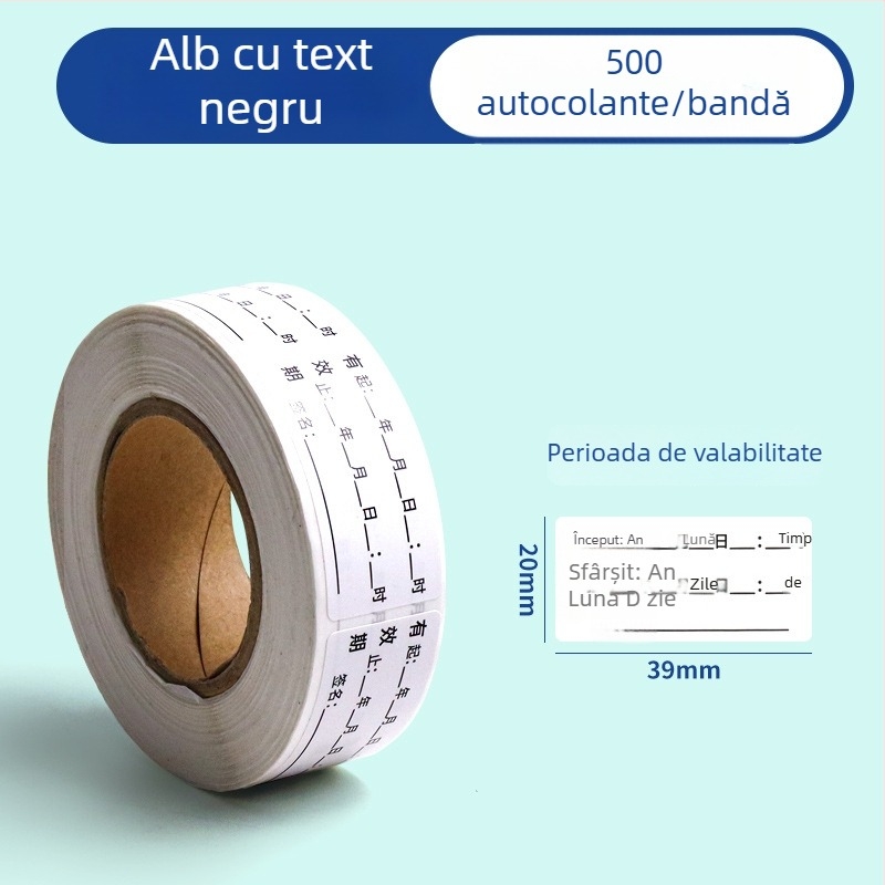 Bedome Etichetă de dată de expirare – PVC autoadeziv, etichetă scrisă de mână