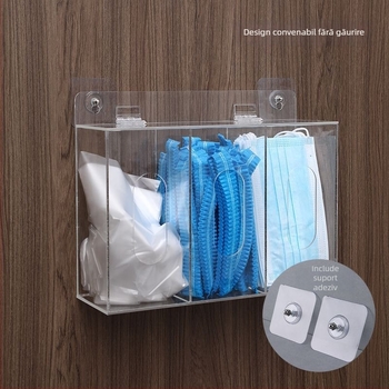 Cutie pentru măști Ming Yi, montată pe perete, PS plastic, 2 L, multifuncțională, Zhongshan