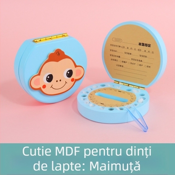 Cutie pentru dinții de lapte pentru copii — cutie din lemn pentru depozitarea primilor dinți