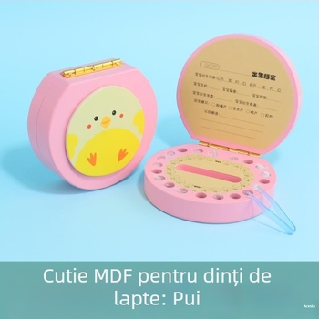 Cutie pentru dinții de lapte pentru copii — cutie din lemn pentru depozitarea primilor dinți