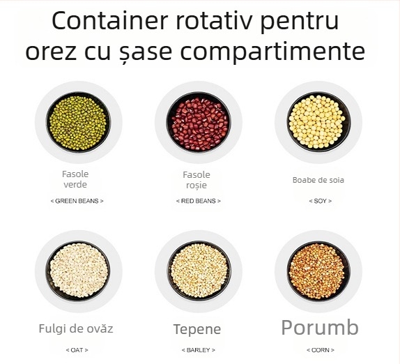 Cutie de depozitare orez, material PS, capacitate 9-10 L, sigilată, protecție împotriva umezelii și dăunătorilor, design modern minimalist