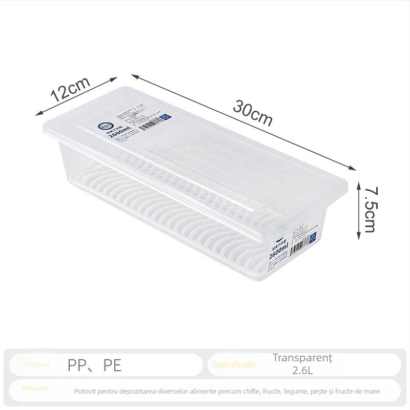 Cutie antibacteriană pentru depozitare lapte matern și chifle aburite – calitate alimentară, păstrează prospețimea, sigilare cu drenaj, PP/PE