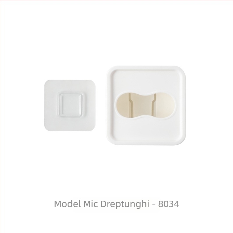 Cutie de depozitare pentru măști, montaj pe perete, plastic PP, protecție împotriva prafului, capacitate 1 L