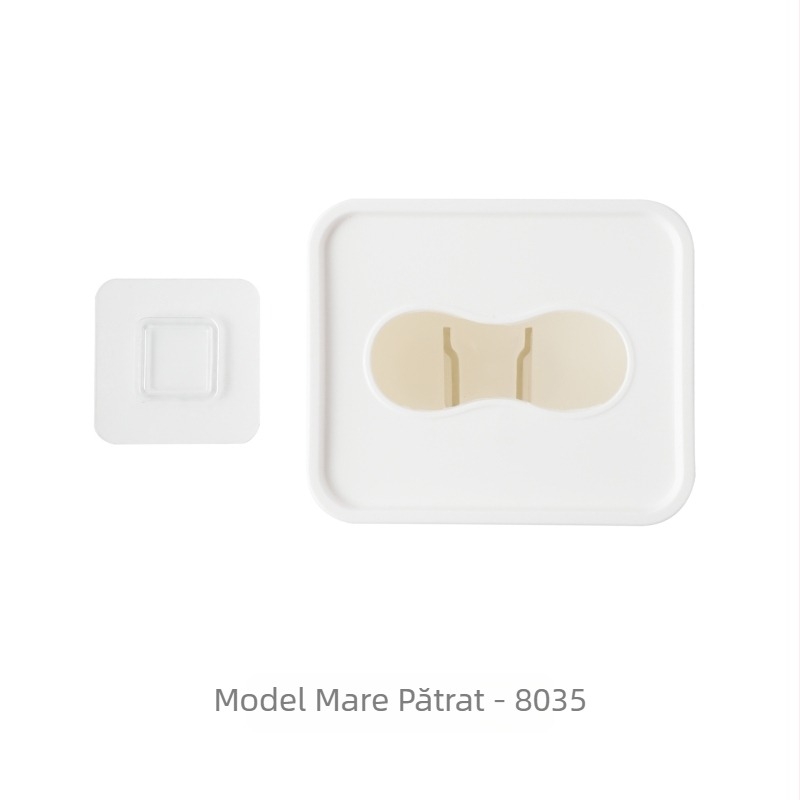 Cutie de depozitare pentru măști, montaj pe perete, plastic PP, protecție împotriva prafului, capacitate 1 L