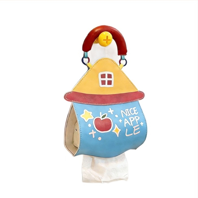 Cutie montată pe perete pentru șervețele de hârtie — piele, impermeabilă, multifuncțională, instalare încastrată; potrivită pentru mașină, cameră de zi și baie.