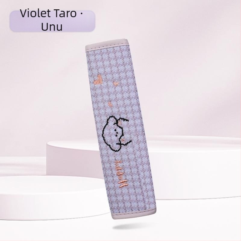 Kaiade Pernuțe pentru curea de siguranță din bumbac și in, cu design cu cățeluș desen animat, confort pe tot anul