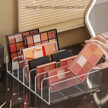 Casetă de depozitare pentru paleta de farduri pe birou | Plastic, 1 L, Modern minimalist