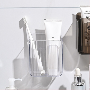 Organizator pentru cosmetice și pensule, model mare, rășină, model cu dungi, capacitate 2L