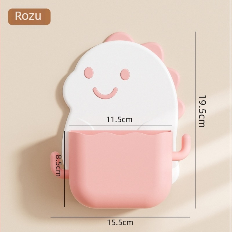 Organizator montat pe perete pentru baie, fără găuri, fără capac, PP material, multifuncțional