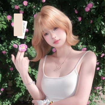 Perucă pentru femei în stil Lolita zilnic, cu franjă qi, fibre rezistente la căldură, construcție mecanizată