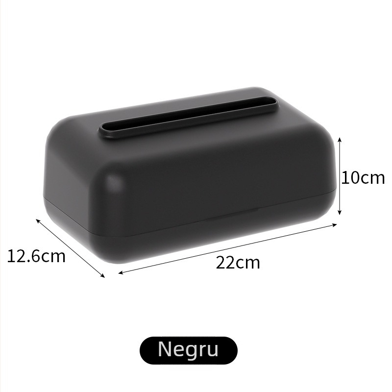 Cutie de șervețele montată pe perete, cu arc încorporat, din plastic, multipurpose, pentru mașină, sufragerie și baie (Model TY-0276)