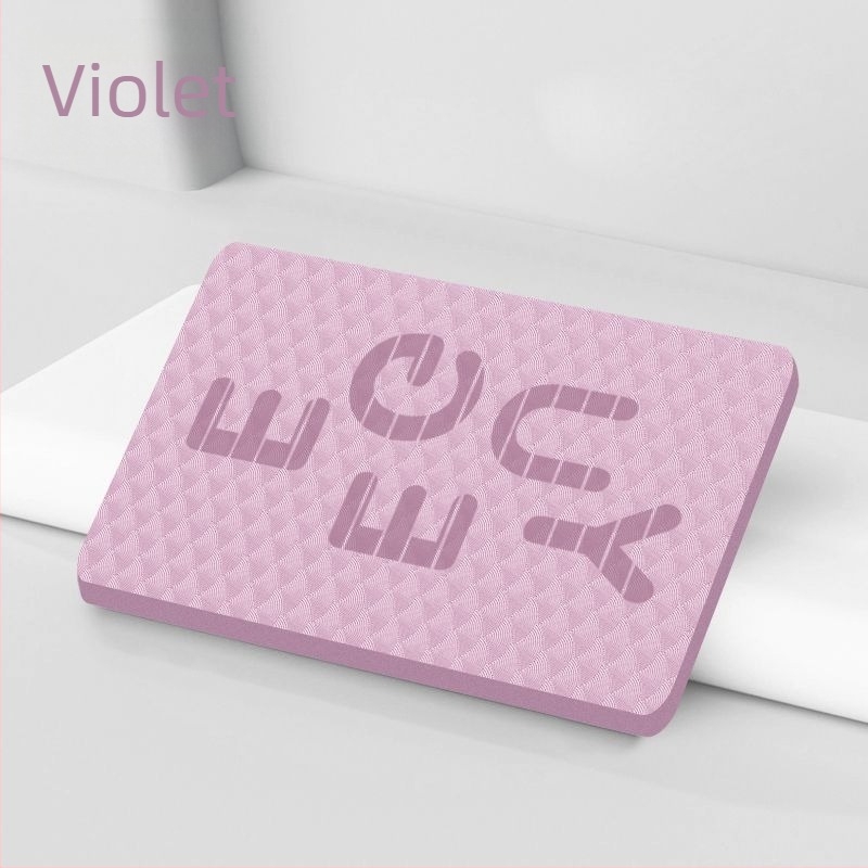 Covor de yoga pentru antrenament de bază și echilibru, cu pernă groasă pentru cot și genunchi, TPES material, grosime 6 mm