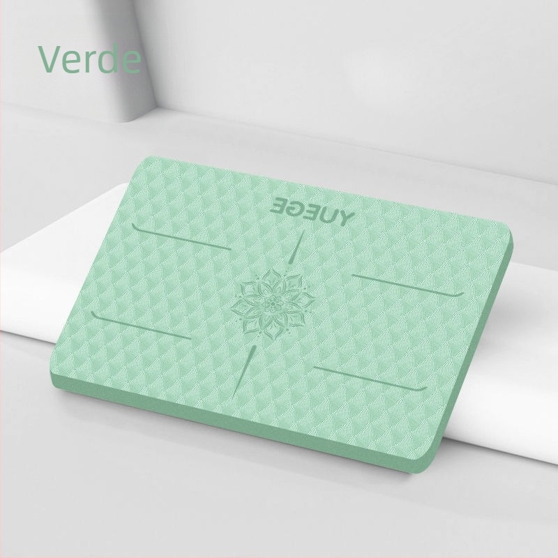 Covor de yoga pentru antrenament de bază și echilibru, cu pernă groasă pentru cot și genunchi, TPES material, grosime 6 mm