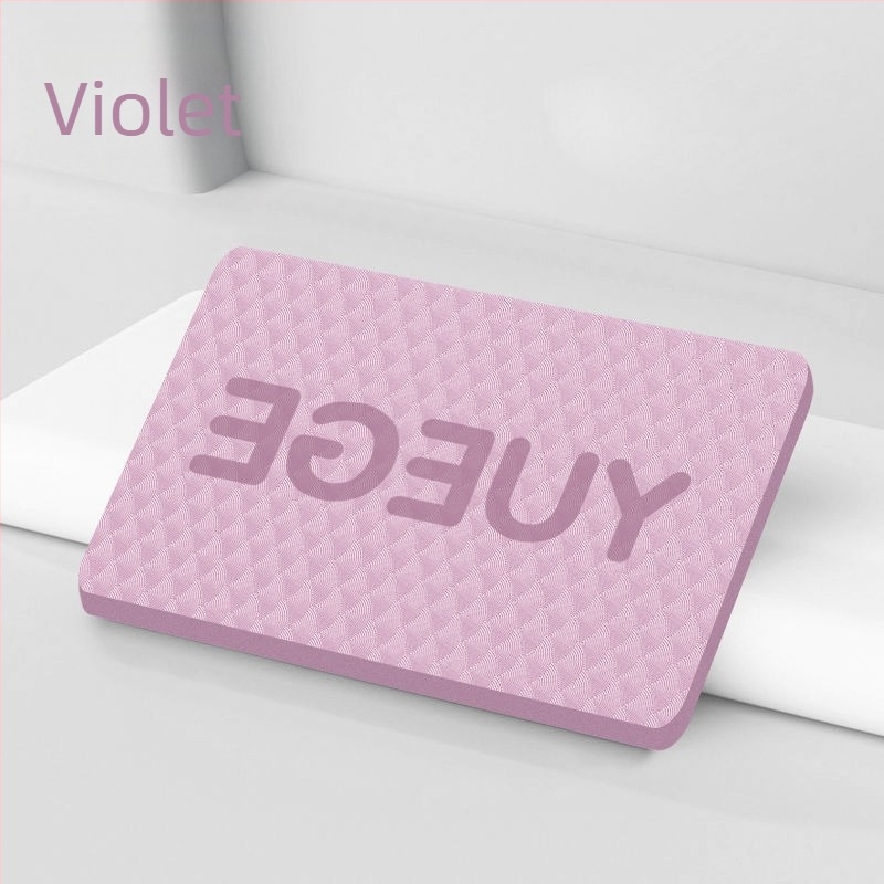 Covor de yoga pentru antrenament de bază și echilibru, cu pernă groasă pentru cot și genunchi, TPES material, grosime 6 mm